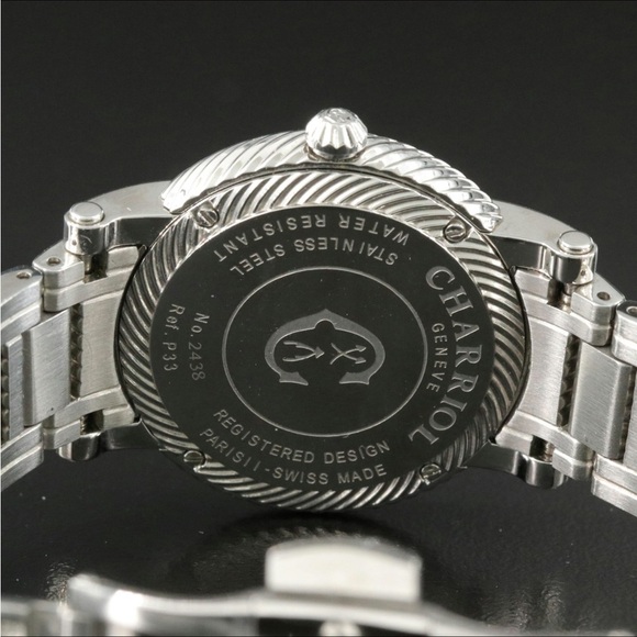 Charriol Arisii P33 Roman Numeral Silver Dial Steel Quartz Wstch - Picture 8 of 10